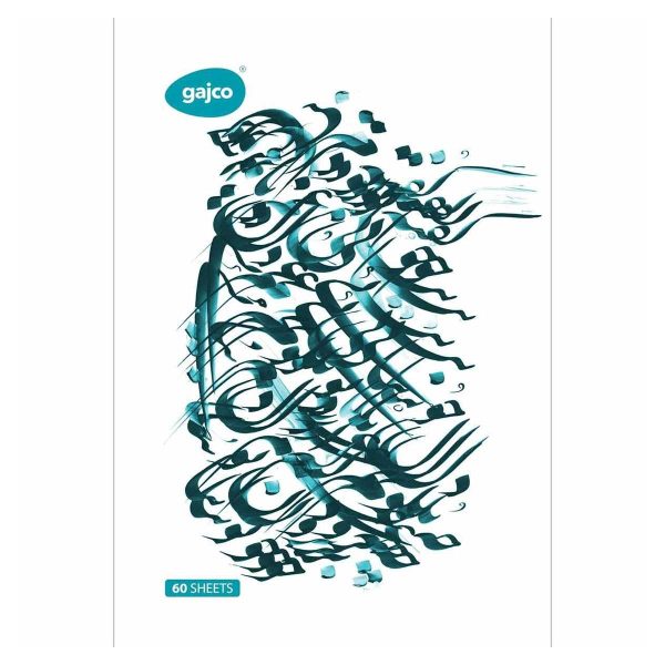 دفتر شکلاتی 60 برگ گاجکو طرح سیاه مشق