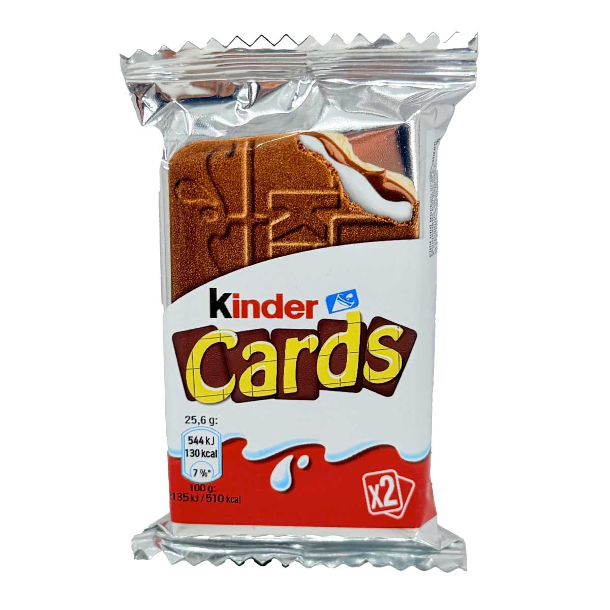 شکلات بیسکویتی کیندر کاردز 25.6 گرم 2 عددی