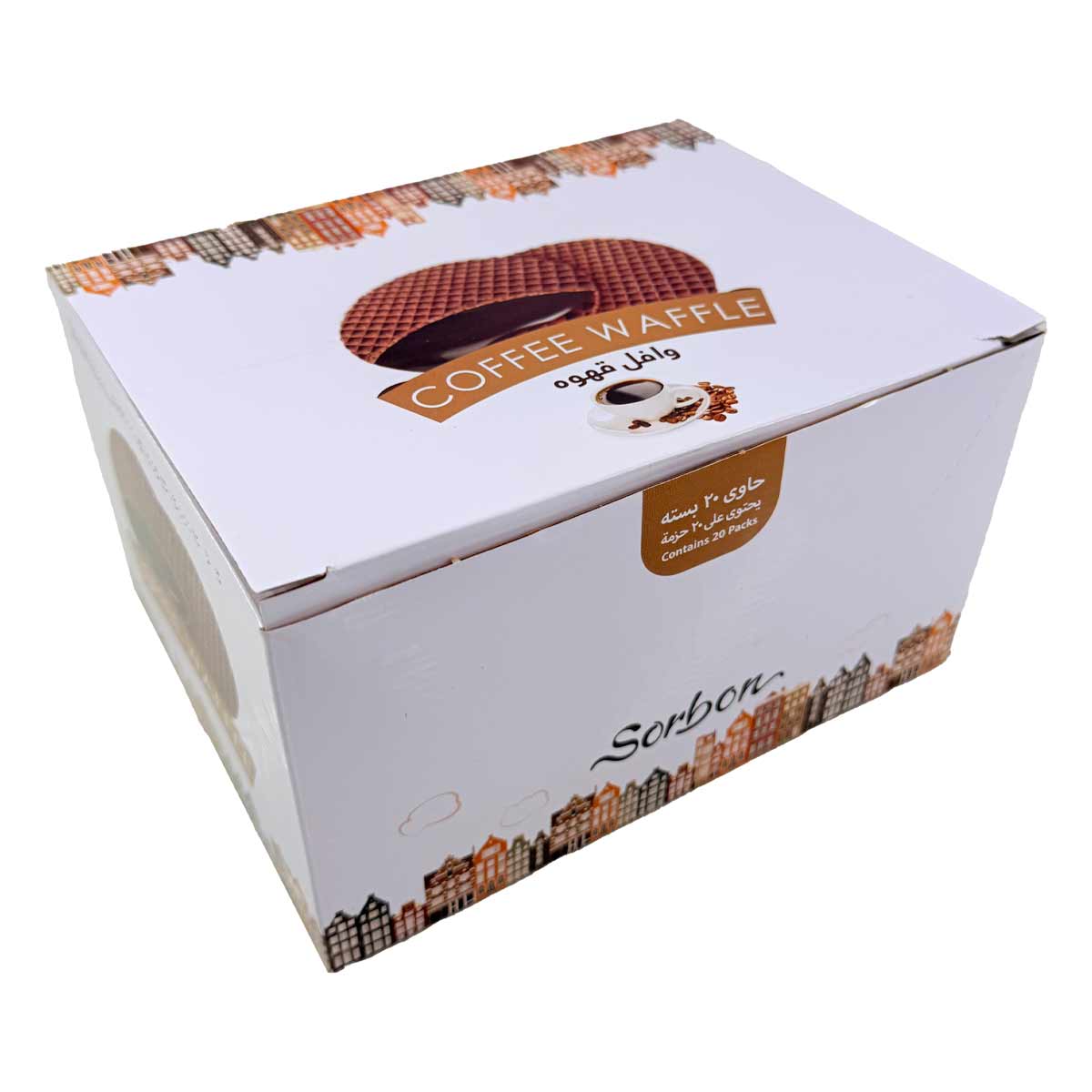 وافل کاکائویی با طعم قهوه سوربن کاله 660 گرم 20 عددی